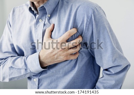 Man With Heart Attack Royalty-Free Stock Photo #174191435