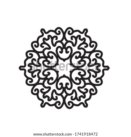 mandala with interesting and simple motifs