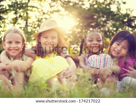 Children in a park Royalty-Free Stock Photo #174217022