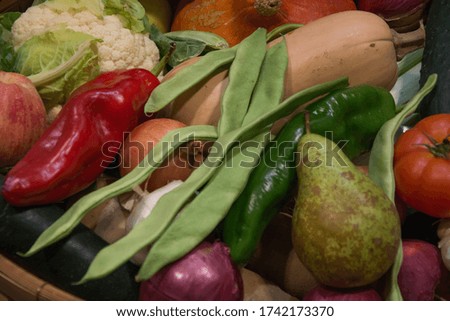 Vegetable fruit and vegetable food vegan basket
