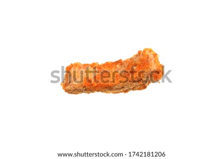 dry bread isolated on white background