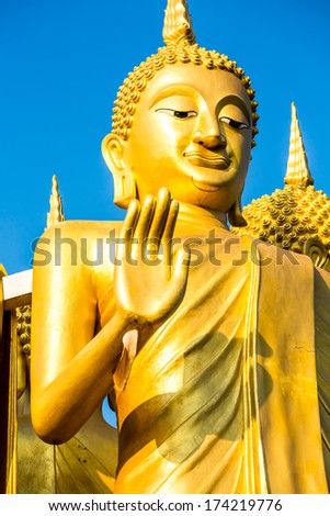 buddha wat sumpanyu chiangmai Thailand,statue in Buddhist Thailand  temple or wat,  are public  domain  or treasure of Buddhism ,no restrict in copy or use . This photo  taken  these conditions
