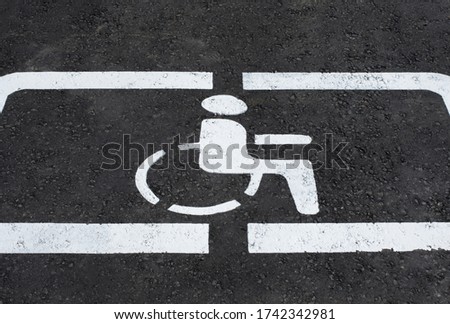 sign parking for the disabled