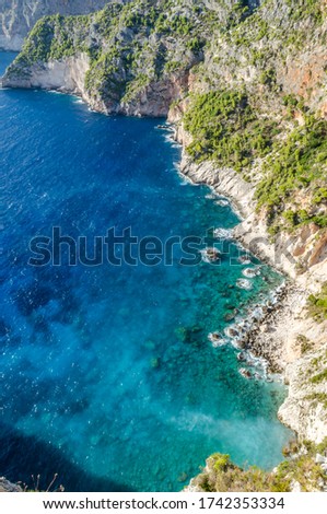 Zante Island Coastline, Zakynthos, Greece