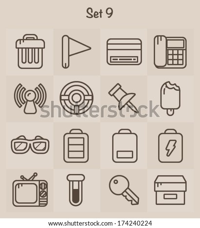 Outline Icons Set 9