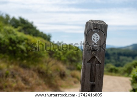 Peak Trail path - Fork in pathway - Hiking - signage marked - Oakland, CA, May 16, 2020