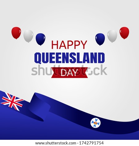 Happy Queensland Day Vector Illustration