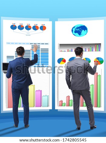 Concept of business charts and finance visualisation