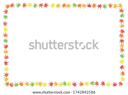 Copy space with maple leaf