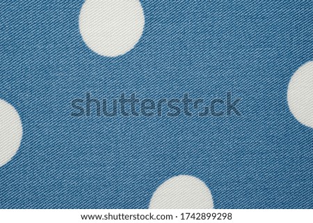The staple fabric is gray-blue in white peas. Lightweight summer fabric.