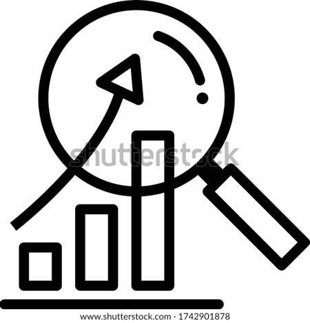 research icon vector, analyze business icon vector