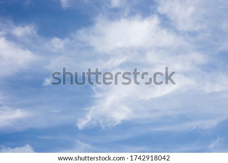beautiful white clouds and blue sky background