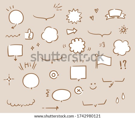 A hand drawn illustration of speech bubbles. 
