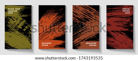 book cover design vector template in A4 size.  Annual report. Abstract Brochure design.  Cool trendy abstract cover page.  Presentation cover. Vector illustration. splash paint like a comma.
