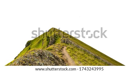 Mountain path isolated on white background Royalty-Free Stock Photo #1743243995