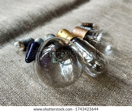 different soviet small incandescent lamps
