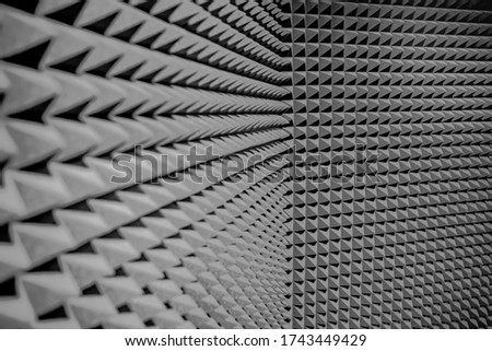 Walls texture in sound recording studio background
