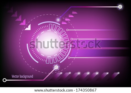 Vector Technology background purple