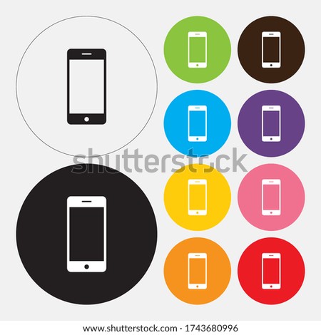 Smartphone icon. Vector illustration eps 10
