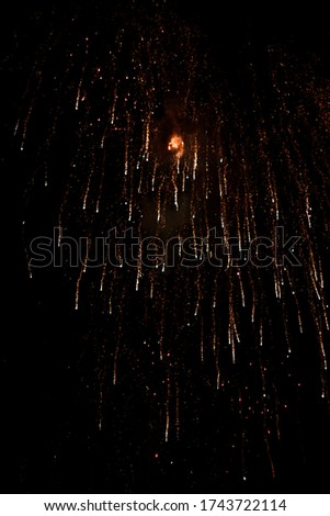 abstract fireworks on New Year 2020, Thailand