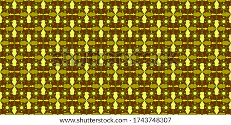 Green Floral Abstract Vintage Pattern Seamless Background