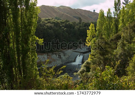 Raukawa Falls in Manawatu-Wanganui Region on North Island of New Zealand
