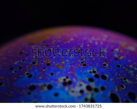 the beauty of macro photography colorful rainbow  bubble bubbles foam soap
