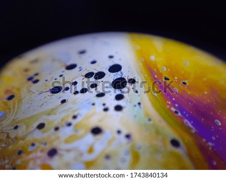 the beauty of macro photography colorful rainbow  bubble bubbles foam soap