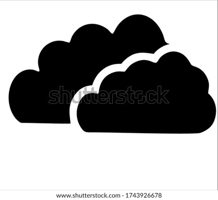 Vector cloud icon, sign for cloud technology.