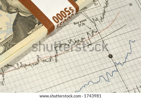Photo of Cash on a Stock Chart