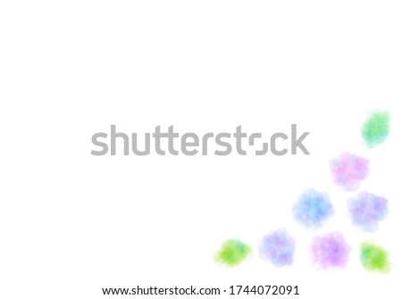 hydrangea icon illustration and white background