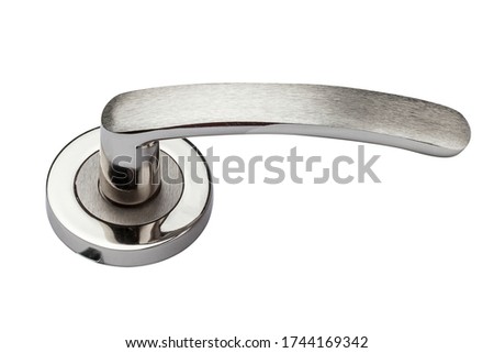 Doorhandle. Pen on an isolated white background