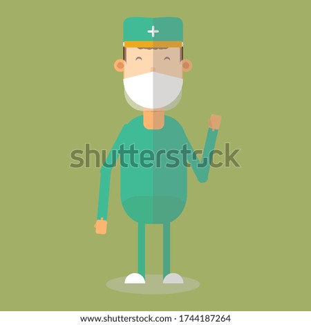 Medical Officer Icon Vector Illustration