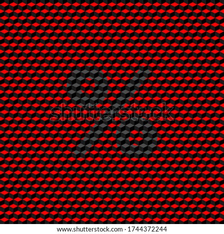percent symbol textured black color on textured surface, editable vector