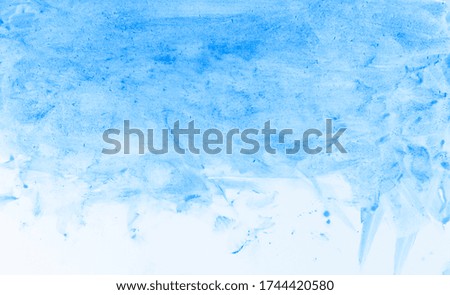 Abstract blue watercolor on the background
