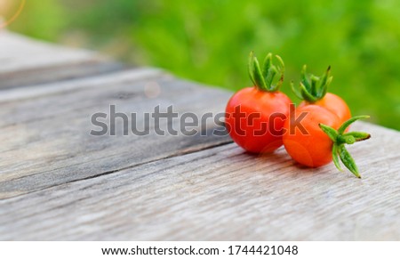 Native species tomato on the table in a Southeast Asian country 2020
Focus left side of picture.
Focus right side of picture.