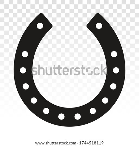 Horseshoe / horse shoe flat vector icon for apps and websites