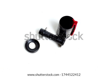 cartridge for diafilm or negative film on an isolated white background.