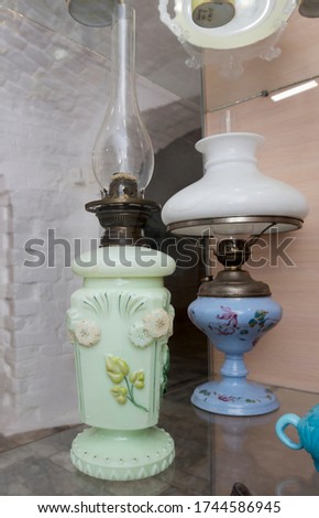  Antique oil lamp for lighting, 19th century