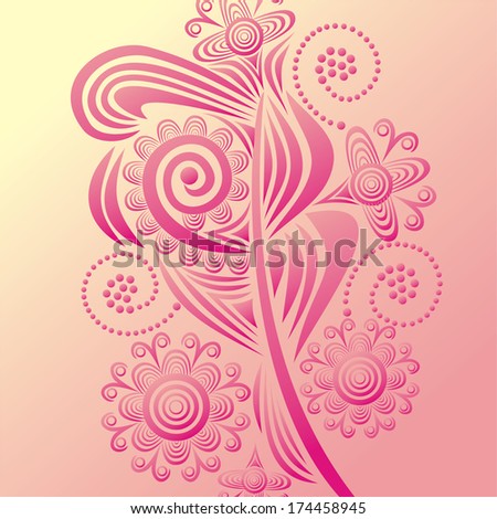 Floral nature pattern background vector illustration
