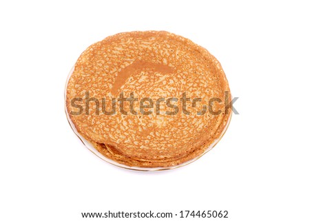 stack of pancakes for the Mardi gras