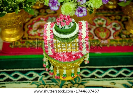 Picture of flower arrangement in Thailand