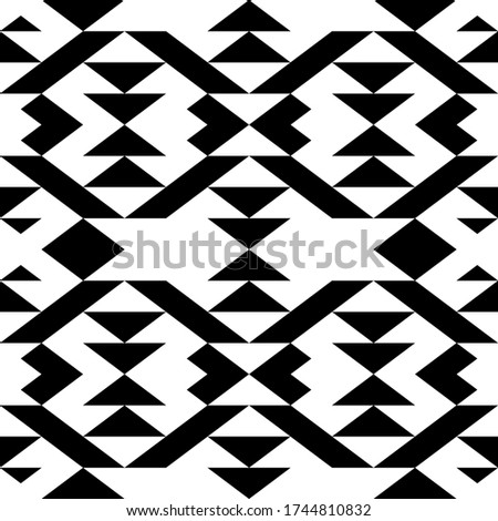 Diamonds, rhombuses, triangles, tiles, checks, chevrons seamless pattern. Ethnic ornate. Folk ornament. Geometric image. Tribal wallpaper. Geometrical background. Retro motif. Ethnical print. Vector.