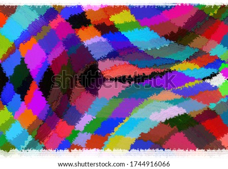 Abstract Bright artistic splashes. Abstract painting color texture. Modern futuristic pattern. Multicolor background. Fractal artwork for creative  design.