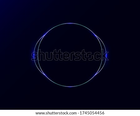 Abstract tech design Set of frame in modern HUD style background. abstract graphic design.