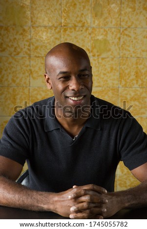 African American Man Portrait Sitting