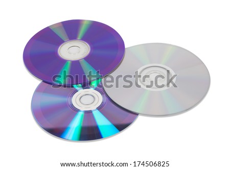 DVD disc isolated