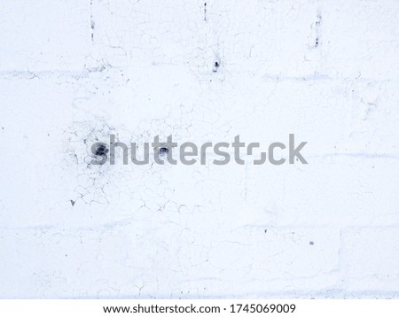 White rustic abstract brick pattern design background painted wall