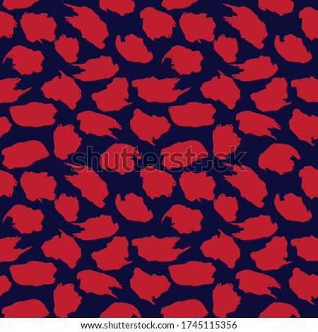 Red Navy Camouflage abstract seamless pattern background suitable for fashion textiles, graphics
