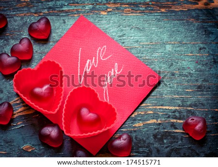 "Happy Valentines Day" messages  a rusty wooden background for a stylish, fun and cheerful Valentines Day.